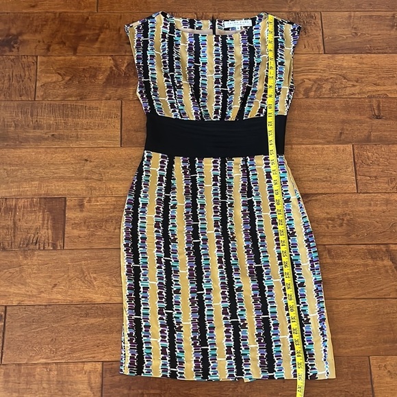 Trina Turk Jewel Tone Metallic Silk Dress 2 - Picture 7 of 12